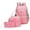 Footprint/ Pink, variant on Purple Star Print School Backpacks Set for Teen with Lunch Bags Water Resistant Lightweight Large Bookbag