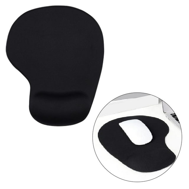Alfombril de goma para ratón con soporte deslizante para muñeca, muñequeras suave alfombril de ratón para ordenaes portá Negro Macarena Alfombrilla de ratón