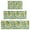 Yellow Lemon Fruits, variant on Yellow Lemon Fruits StripedGreen Pattern Kitchen Rugs Sets Of 3,Kitchen Runner Rugs Non Skid Washable,Decorative Kitchen Floor Mats for Kitchen,Sink,Laundry,17"x30" 17"x47" 17"x59"
