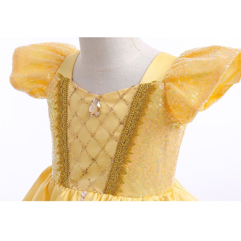 Rongking Belle Princess Dress for Girls Halloween Costume Christmas Fancy- Dress 3-9Y - Walmart.com