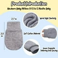 thumbnail image 4 of 4 Pairs Newborn Baby Mittens Infant Toddler Gloves No Scratch Mittens Cotton Gloves for 0-6 Months Baby Boys Girls, 4 of 5