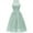 Light Green, variant on IBTOM CASTLE Women Vintage Floral Lace Chiffon Sleeveless Pleated Halter Short Bridesmaid Dress A Line Swing Party Cocktail Dress S Light Green