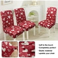 thumbnail image 5 of Valentine''s Day Chair Covers Set of 4, Red Love Heart Dining Chair Cover, Elastic Removable and Washable Dining Chair Cover for Valentine''s Day Kitchen Restaurant Festival Queue Wedding Decor, 5 of 6