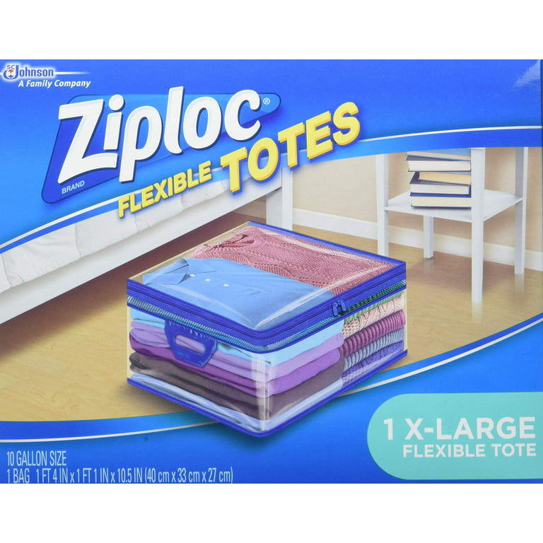 Ziploc Storage Bags for Clothes, Flexible Totes for Easy and Convenient  Storage, 1 XL Bag, Pack of 4 (4 Total Bags) 