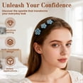 thumbnail image 2 of Sparkling Crystal Stone Braided Hair Clips, 2026 New Elegant Decorative Hair Accessories for Party, Easily Braided Hair Bands, Rhinestone Hairs Clips for Women and Girls (Multi-color, 2pcs), 2 of 7