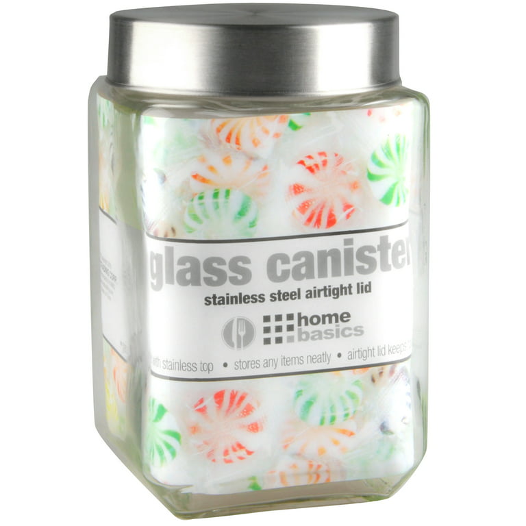 Circle Glass CG06536-X, 135 Oz. Wellington Glass Canister with