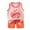 Orange, variant on Hienoo Toddler Boys Cartoon Print Cute Tank Top Shorts Set Summer Casual 2-Piece Outfits