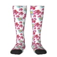 thumbnail image 2 of Picia Women Crew Soft Moisture-wicking Socks Watercolor Flowers Pattern Design Cotton Socks, One Size fit All, 2 of 9