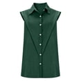 thumbnail image 4 of GZWYHT Linen Tank Tops For Women，Slim Fit Shirts for Women Tube Tops for Women with Built in Bra Sleeveless Tops for Women T-shirts for Women V Neck Tops for Women, 4 of 8