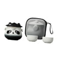 thumbnail image 4 of Té de viaje Juego con 2 tazas de regalo elegante Conveniente Tetera de cerámica Kung Fu Té para hacer un picnic al aire libre para caminar para viajar, 4 of 8