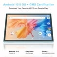 thumbnail image 4 of 10 Inch Tablet Android 15 Tablets With Case Stylus 8GB (3+5 expansion) RAM+32GB ROM Support 1024GB Expand, 6000mah Battery 10 IN Android Tableta, 2MP+8MP Dual Camera WiFi-6 BT5.0， 10.1'' IPS HD Touch, 4 of 7