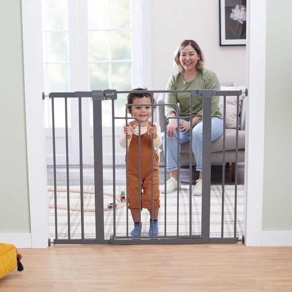 Safety 1ˢᵗ Contemporary Tall-and-Wide Gate, Grey