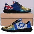 thumbnail image 3 of Jewish Israel New Zealand Lion Of Judah Shoes Sneakers Black Size 9, 3 of 7