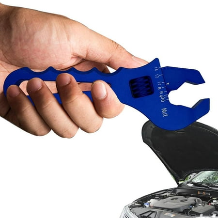 

Peitten Crescent Wrench AN3-AN16 Adjustable Wrench Spanner Convenient & Ergonomic Aluminum Wrenches with Hexagonal Jaws Car Repair Tool for Pipes Radiators Boilers valuable