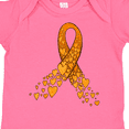 thumbnail image 4 of Inktastic Leukemia Awareness with Orange Ribbon Made of Hearts Boys or Girls Baby Bodysuit, 4 of 5