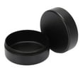 thumbnail image 2 of Lata de almacenamiento redonda, lata de vela EDC Circular impermeable sellada de aluminio con arandela para contener cosas, color negro, 2 of 5