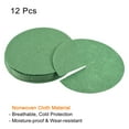 thumbnail image 3 of Uxcell 5.4" Round Nonwoven Tree Mulch Ring Mat Cover Plant Obstacle, Green 12 Pack, 3 of 5