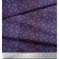 thumbnail image 2 of Soimoi polyester Crepe Fabric Stripe & Moroccan Kaleidoscope Printed Fabric 1 Yard 42 Inch Wide, 2 of 3