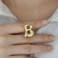 thumbnail image 4 of Bubble Letter Necklace For Women, Dainty Balloon Initial Necklaces 14k Gold Plated Chain Pendant Alphabet Necklaces Charm Simple Gift Jewelry, 4 of 13