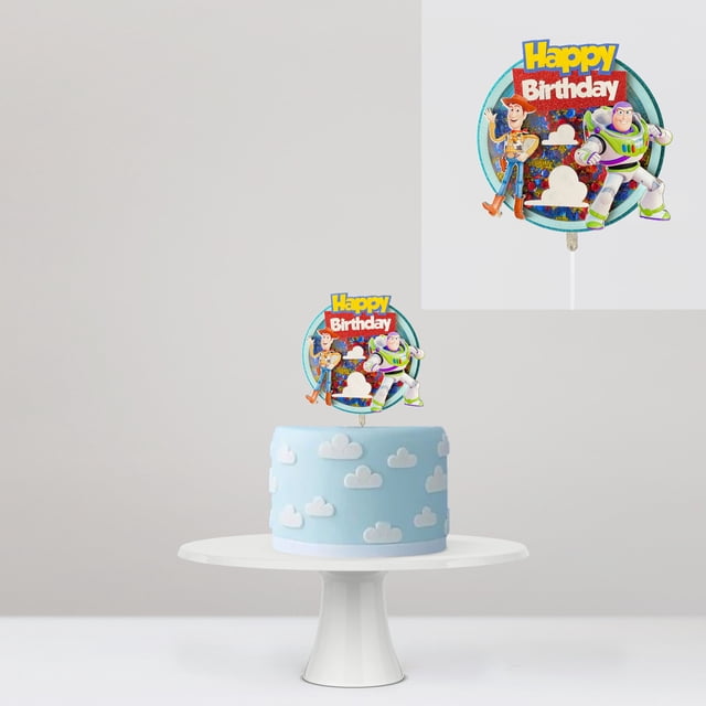 Cake Topper Toy Story Topperland Letrero para pastel Toy Story Happy Birthday 1 pieza