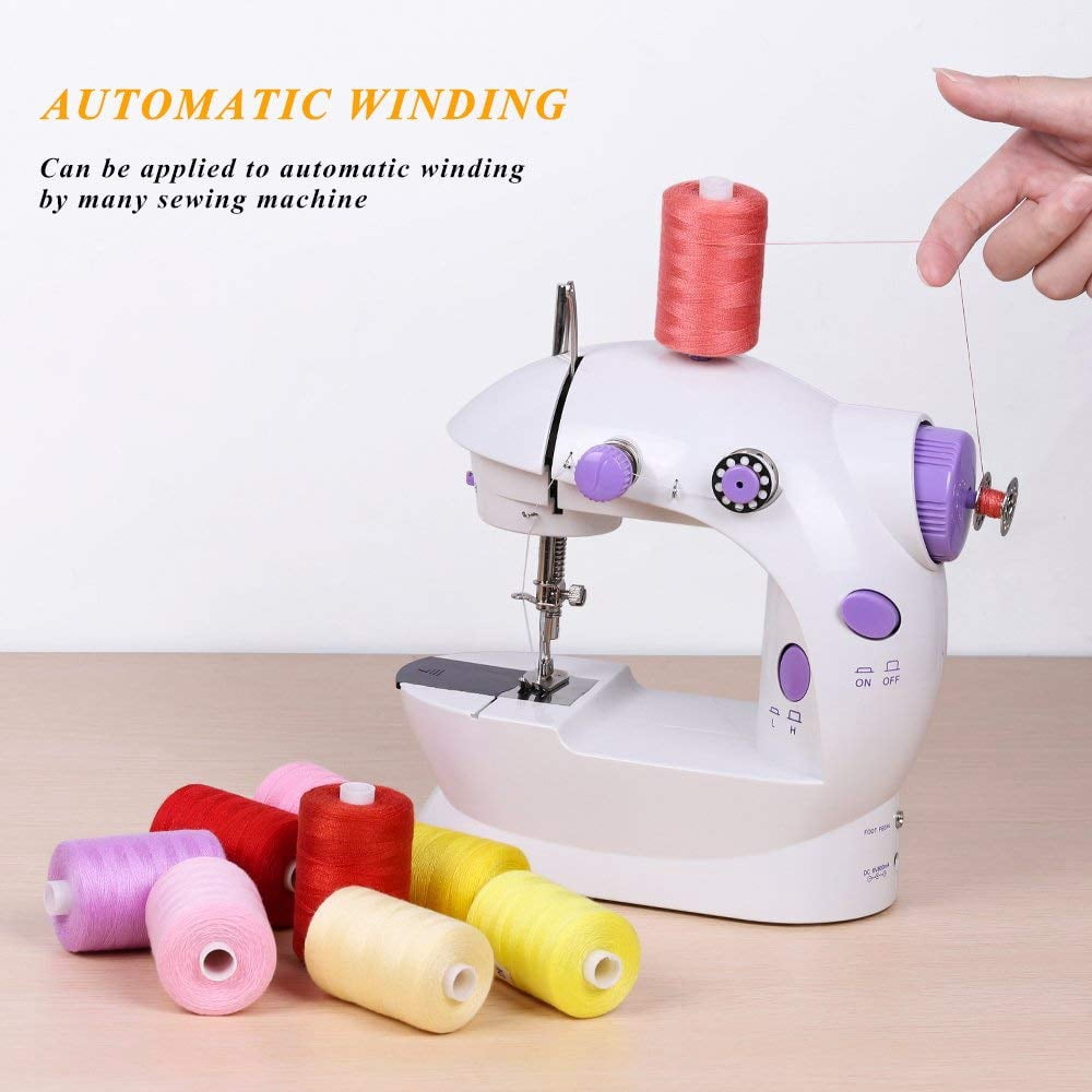 Haitral Multi-color 100% Polyester Sewing Thread, 1000 yd (24 Pieces)