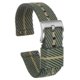 thumbnail image 1 of Verde Caqui Nylon Rayada Correa 18mm Ancho Suave Cómodo Premium Nylon Correa con Plateada Hebilla, Universal Reemplazo Lienzo Reloj Correa, 1 of 7