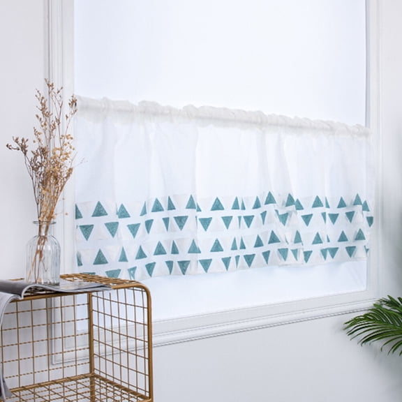 KAKOWELY Stylish Half Curtain for Small Window Assorted Color Sunlight Weakening Friends 1Pack