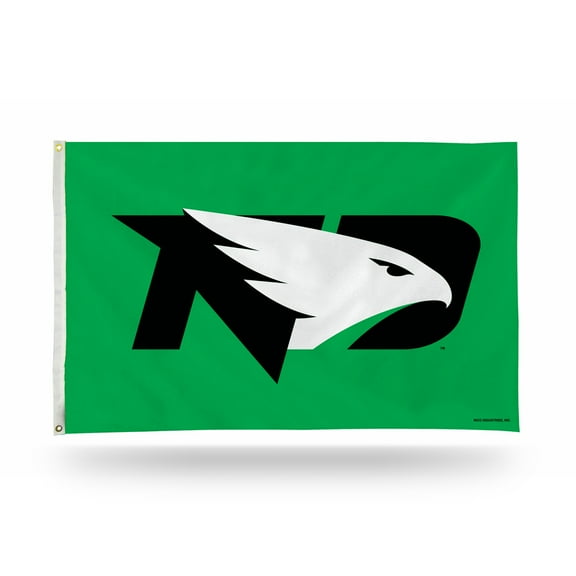 University of North Dakota Fighting Hawks Premium 3x5 Feet Flag Banner, Logo Design, Metal Grommets, Outdoor Use, Single Sided