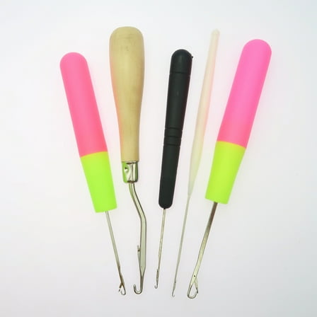 5pcs Crochet Hooks Weaving Hook Braiding Knitting Hook for Sweater Carpet Projects