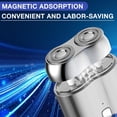 thumbnail image 4 of 2026 New Model Mini Dual-Head Electric Shaver, Electric Mini Portable Razor, Pocket Size Washable Double Head Razor, Rechargeable Waterproof Compact Electric Shaver for Home, Car, Travel (Silver), 4 of 7