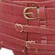 thumbnail image 3 of Cinturón ancho Vintage Medieval de cuero PU Hugo accesorio de pirata cinturón elástico Rojo, 3 of 10