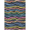 thumbnail image 2 of Addison Rugs Chantille Indoor/Outdoor Transitional Stripes Black Washable Rectangle Rug, 10' x 14', 2 of 6