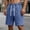 Blue, variant on Men's Light Wash Denim Shorts Elastic Drawstring Waist Loose Straight Leg Casual Summer Shorts Gray S(S)