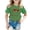 Green, variant on Shadoumai Toddler Shirts Girls 2t Floral Graphic Crewneck Shirt Short Sleeve T Shirt Top Casual Basic Tees T-Shirts Toddler To Big Kid