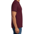 thumbnail image 4 of Hanes Men's Short Sleeve T-Shirt, Ecosmart Crewneck Shirt Casual Maroon Single Tees, Size 2XL, 4 of 5
