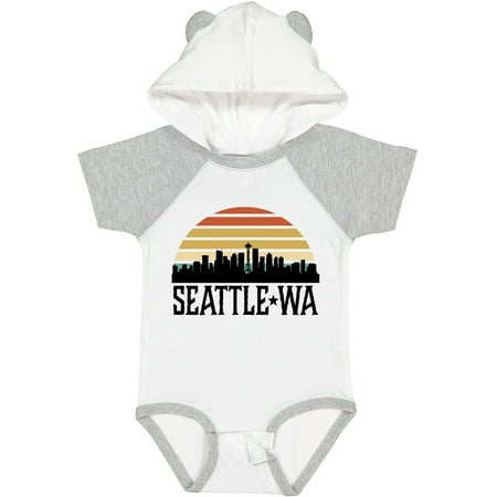 

Inktastic Seattle Washington Skyline Sunset Boys or Girls Baby Bodysuit