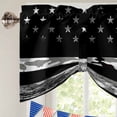 thumbnail image 5 of Camo American Flag Tie Up Valances Curtain, Adjustable Kitchen Independence Day Valances for Windows Decor, Rod Pocket Short Curtains Set for Bedroom/Bathroom, 60"x18", 5 of 9