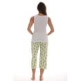 thumbnail image 3 of Just Love 100% Cotton Capri Sets Women Sleepwear Womans Pajamas Pjs (White - Cactus Love, 1X), 3 of 3