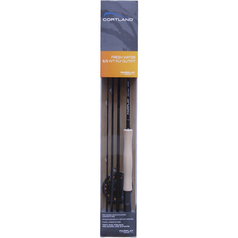 Cortland Fairplay 8' Salt Water Fly Rod Combo, 8/9 Weight, 4 Piece