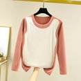 thumbnail image 6 of Roncen Women's Modal Thermal Shirt, Long Sleeve Round Neck Slim Top, Warm Layering Base Clothing, 6 of 6