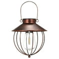 thumbnail image 2 of Lámpara de exterior 2PCS Energía solar Retro Vintage Pendant Hanging Light Lámpara de pared para exteriores Control de luz sensible / Resistencia al agua IP65 / Célula recargable de alta capacidad inc Eccomum Lámpara de exterior, 2 of 7