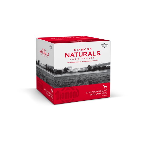 Diamond Naturals Adult Natural Biscuit Dog Treats with Lamb Meal, 19 lb