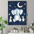 thumbnail image 4 of Cute Elephant and Penguins Watercolor Canvas Print， Suitable for Nursery Decor， Bedroom Decoration， Living Room Wall Art， Kids Room Decor， and Baby Shower Gift, 4 of 8