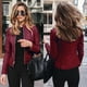 thumbnail image 1 of Chaqueta de traje de PU de cuero de moda para mujer otoño invierno ENTASSER, 1 of 6