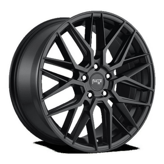 Niche 1PC Aluminum Rim M190 GAMMA 18X8in Matte Black Finish, M190188065 40