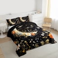 thumbnail image 3 of Homewish Chic Flowers 2pcs Bedding Comforter Set For Teens Boys Girls,Floral Butterflies Twin Comforter Sets,Starry Sky Moon Breathable Bedding Set,Luxury Bedroom Decor,Reversible, 3 of 8