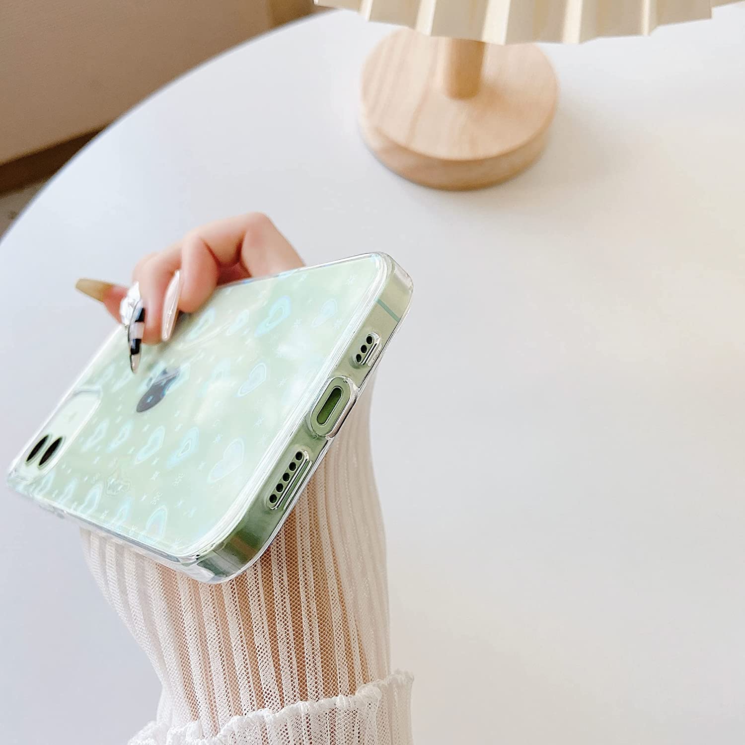 IBAOLEA Love Heart Laser Clear Soft Compatible with iPhone