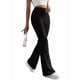 thumbnail image 1 of Pantalones Anchos de Pierna para Mujer, de Cintura Alta, para Estar en Casa, con Cintura Elástica, para Otoño e Invierno, Informales, de Punto Negro XXL, 1 of 9