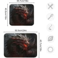 thumbnail image 3 of Fierce Dragon Dish Drying Mat, Absorbent Microfiber Pad Protector For Kitchen Counter Top Mat Dish Drainboard 16x18in Home Decor, 3 of 7