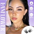 thumbnail image 3 of Kit de extensión de pestañas Lanflower Natural Lash Clusters C Curl, 3 of 7